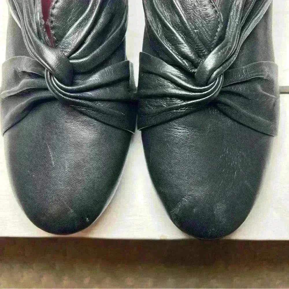 Abeo Women’s Black Leather Harlow Heel Size 6 1/2